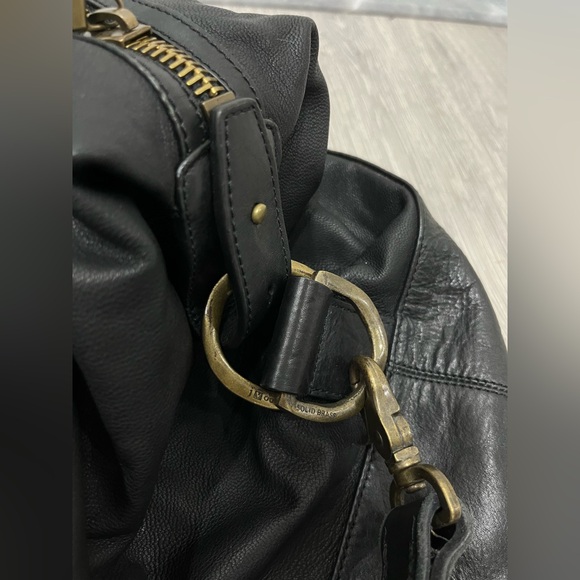 John Varvatos Morrison Leather Duffel Bag - Picture 6 of 16